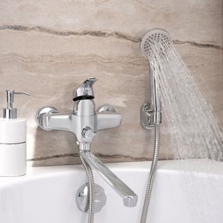 Смеситель для ванны с душем РМС SL50-006E хром